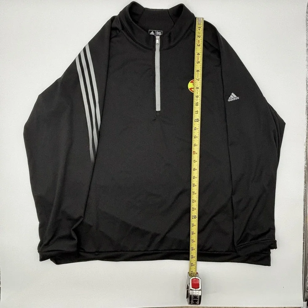 Adidas Atlanta Hawks 1/4 Zip Pullover Jacket Mens 3XL Black Golf Performance